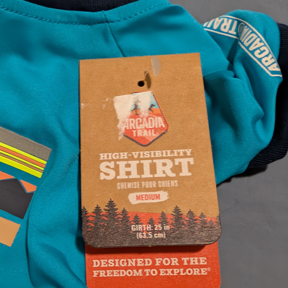 Arcadia Trail, Adventure With Friends Teal T-Shirt, Size Medium - Picture 5 of 6
